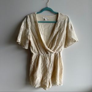 Boho Lace romper short sleeve perfect for spring/summer